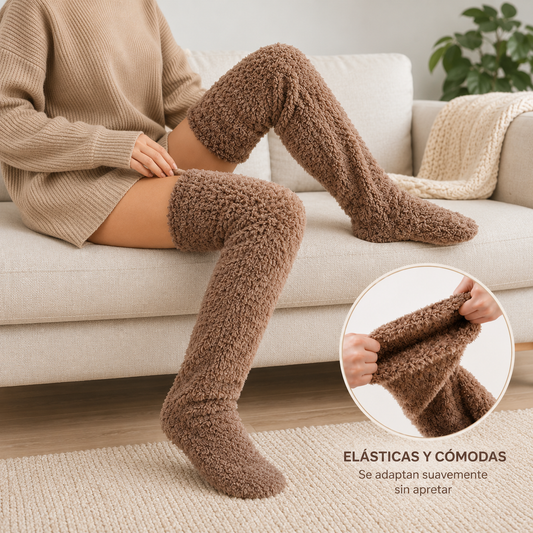 Calcetines altos hasta la rodilla, suaves y abrigados – Medias de invierno